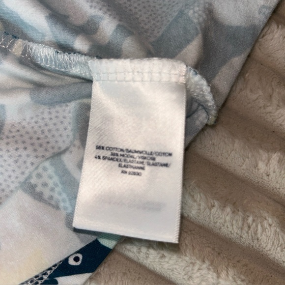 Lands End Women's Small Cap Sleeve Twist Front Fit and Flare Dress Fish Print - Picture 11 of 11